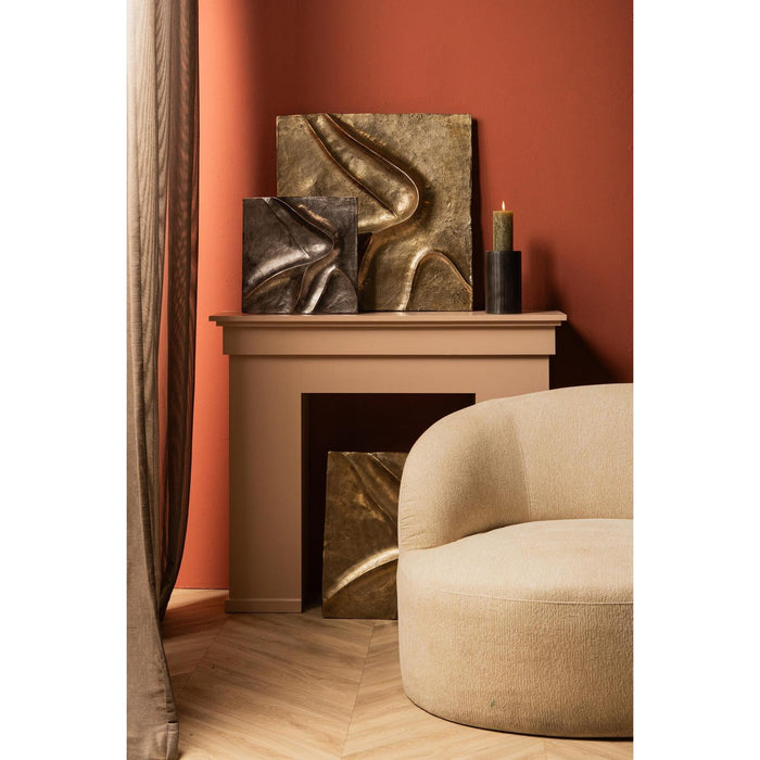 PTMD Gihan Gold Casted Alu Wall Panel Wave Lines S
