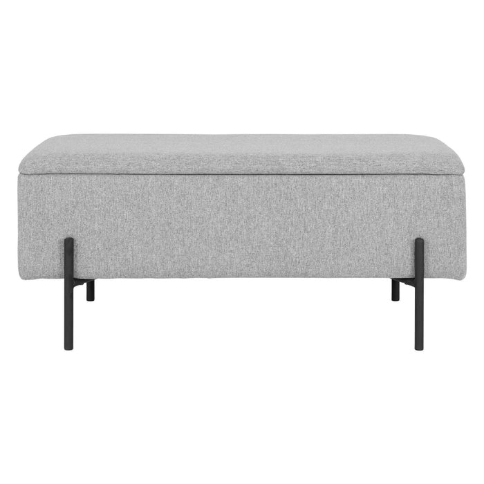 Nest of Nora Opbergbank Yorra - Met opbergruimte 95x36.5x43 cm - Licht grijs
