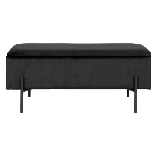 Nest of Nora Halbank Yorra - Met opbergruimte 95x36.5x43 cm - Fluwelen bekleding - Zwart
