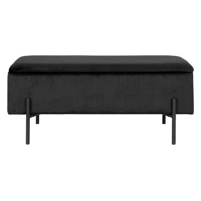 Nest of Nora Halbank Yorra - Met opbergruimte 95x36.5x43 cm - Fluwelen bekleding - Zwart