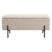 Nest of Nora Halbankje Yorra met opbergruimte 95x36.5x43 cm - Beige bouclé