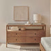 Ethnicraft Ladekast Spindle Teakhout en glas, Met 3 laden - Naturel