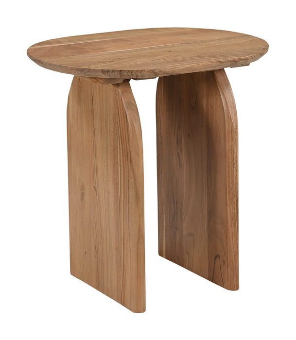 Artistiq Ovale Bijzettafel Sequia Acaciahout, 60 x 45cm - Bruin - Rond