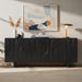 Artistiq Dressoir Elisebeth Mangohout, 180cm - Zwart