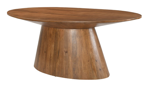 Artistiq Ovale Eettafel Elicia Mangohout, 210 x 100cm - Bruin - Ovaal - ThatLyfeStyle