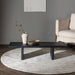 Nohr Salontafel Lynda Rubberhout, 120 x 38cm - Zwart - Japandi