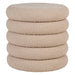 Nest of Nora Poef met opbergruimte rond ø44x44 cm - Bouclé - Beige