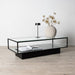 Nohr Salontafel Sheema Glas, 130 x 60cm - Zwart - ThatLyfeStyle
