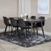 Nohr Uitschuifbare Eettafel Frisco MDF, 180/220 x 85cm - Zwart