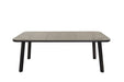 Nohr Tuintafel Leontyne Glas en wicker, 200 x 100cm - Beige