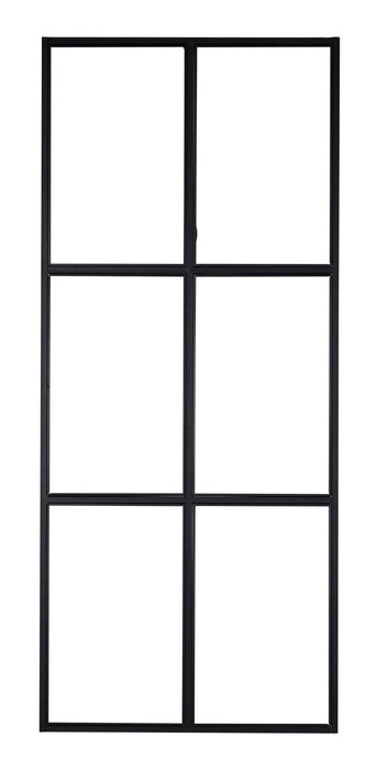 Nohr Roomdivider Shamyra Glas, 210 x 90cm - Zwart