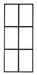 Nohr Roomdivider Shamyra Glas, 210 x 90cm - Zwart