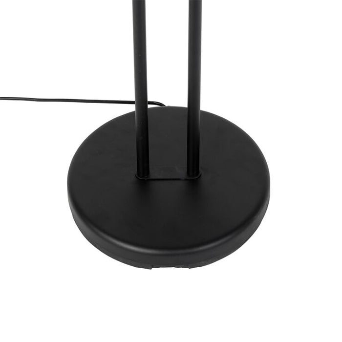 Moderne vloerlamp zwart leeslamp LED - Diva