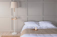 Nohr Vloerlamp Ama Met plankje, Linnenlook, 165cm - WIT