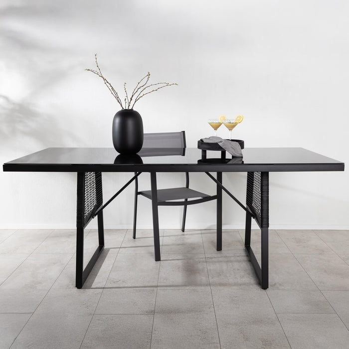 Nohr Tuintafel Marye 193 x 90cm - Zwart