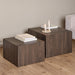 Bendt Salontafel Flavian Essenlook, Set van 2 stuks - Bruin - Vierkant