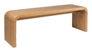 Zuiver Eetkamerbank Brave Eiken en rubberhout, 140cm - Bruin