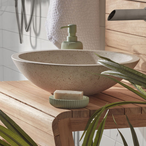 Kave Home Waskom Kuveni Ø40cm, Terrazzo - Wit - ThatLyfeStyle