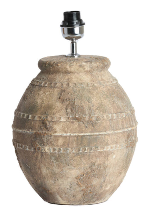 Light & Living Lampvoet Ventura Keramiek, 42cm - Donkerbruin (excl. kap) - Rond
