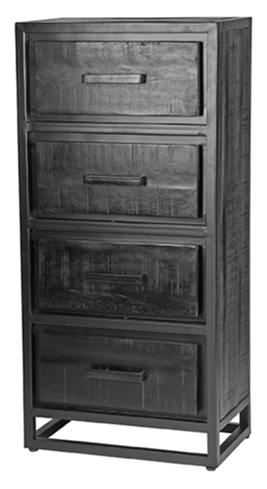 LABEL51 Ladenkast Chili Zwart Mangohout, 105 x 50cm
