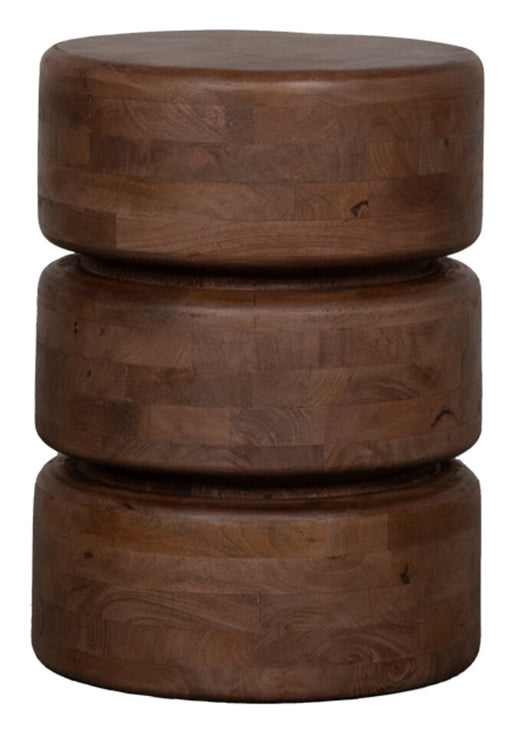 LABEL51 Ronde Bijzettafel Milly Naturel Mangohout, 35cm - ThatLyfeStyle