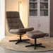 LABEL51 Draaifauteuil Alvar Met hocker, Micro suede - Taupe