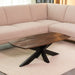 LABEL51 Deens Ovale Salontafel Zane Espresso Mangohout, 120 x 56cm