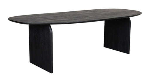 LABEL51 Deens Ovale Eettafel Cooper Zwart Mangohout, 210 x 110cm - Ovaal