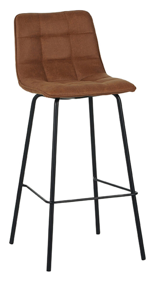 LABEL51 Eetkamerstoel Bistro Micro Suede - Cognac (zithoogte 78cm) - ThatLyfeStyle
