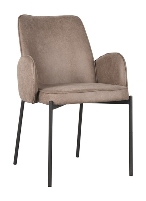 LABEL51 Eetkamerstoel Joni Micro Suede - Taupe