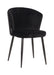 LABEL51 Eetkamerstoel Wave Velvet - Zwart - ThatLyfeStyle