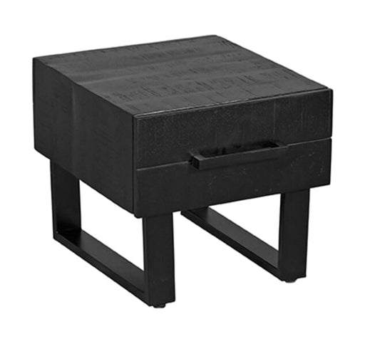 LABEL51 Salontafel Santos 50 x 44cm, Mangohout - Zwart - Vierkant - ThatLyfeStyle