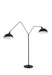 vtwonen Vloerlamp Orion 2-Lamps, mat zwart
