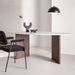 Nohr Organische Eettafel Jenea Betonlook MDF, 180 x 90cm - Lichtgrijs - Japandi