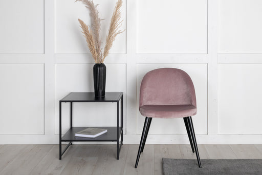 Nohr Eetkamerstoel Amon Velvet - Oudroze - ThatLyfeStyle