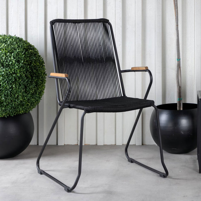 Nohr Tuinstoel Catheryne - Zwart - ThatLyfeStyle