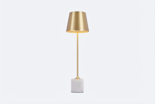 Moderne tafellamp goud 37cm incl. LED dimbaar IP54 oplaadbaar - Topi