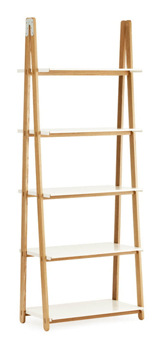 Normann Copenhagen Boekenkast One Step Up Essen & Metaal, 78 x 200cm - Wit