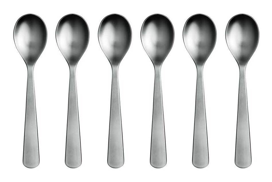 Normann Copenhagen Theelepels Cutlery Set van 6 stuks, Roestvrij staal - Metaal