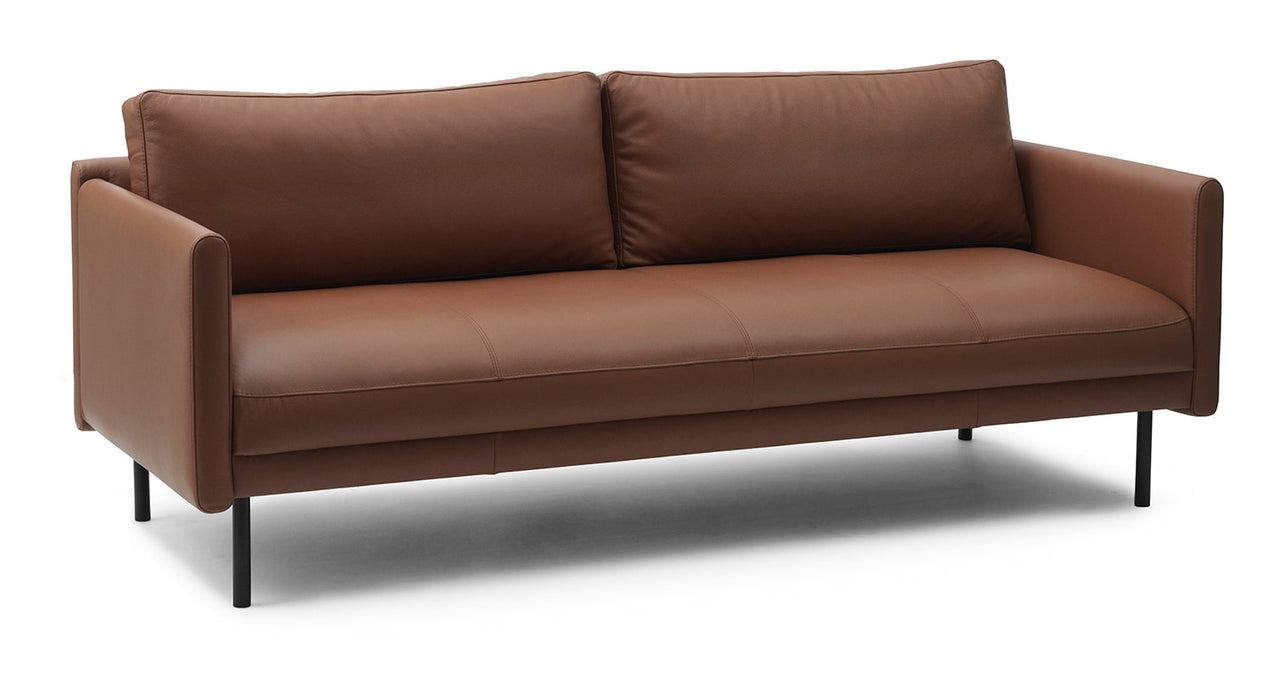 Normann Copenhagen Driezitsbank Rar Omaha leer - Cognac