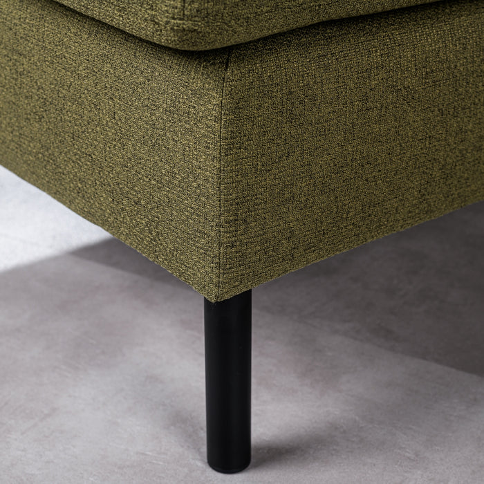 Hoekbank Cristofer - groen - chaise - 200x133 - Woonexpress - ThatLyfeStyle