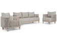 Solento stoel-bank loungeset 3-delig