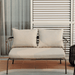 Kave Home 2-zits Loungebank Salguer Gevlochten touw en staal - Beige