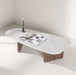 Nohr Organische Salontafel Jenea Betonlook MDF, 130 x 65cm - Lichtgrijs - Japandi