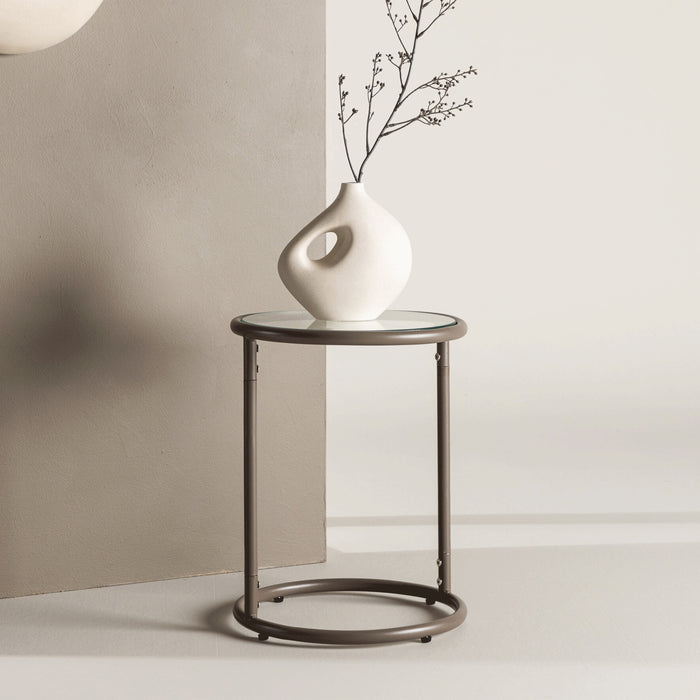 Nohr Ronde Bijzettafel Pella 35cm - Bruin