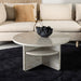 Nohr Ronde Salontafel Jenelle Marmerlook, 85cm - Beige - Japandi