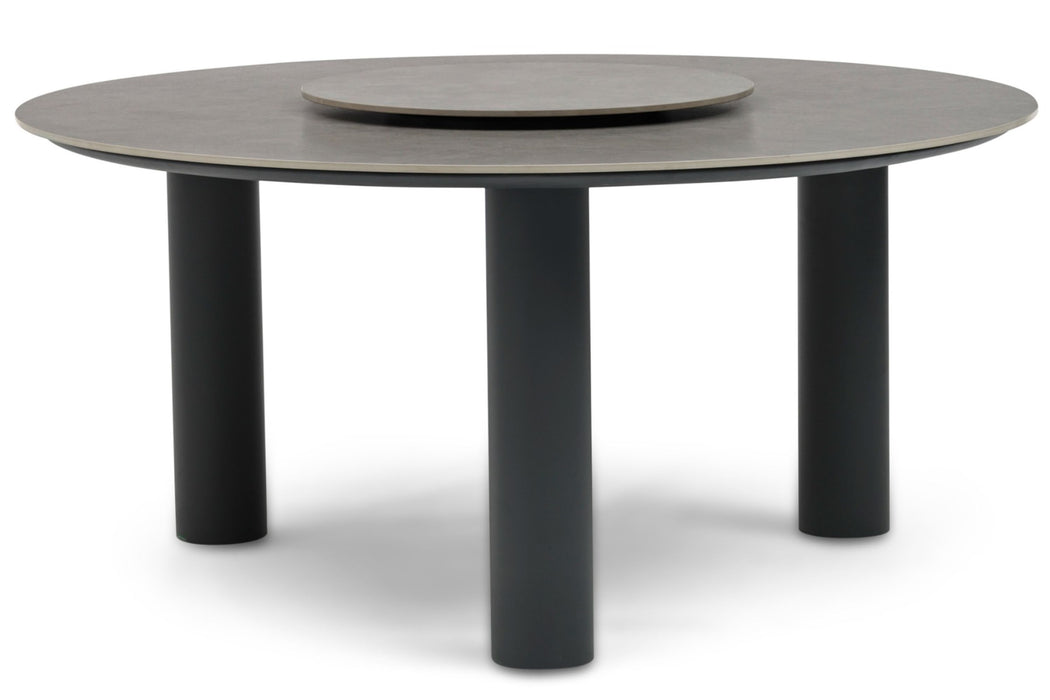 Coco Trino dining tuintafel 158 cm met lazy susan