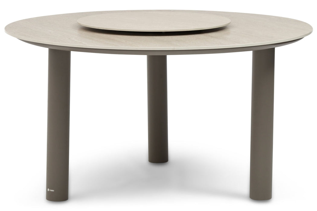 Coco Trino dining tuintafel 140 cm met lazy susan - 27335