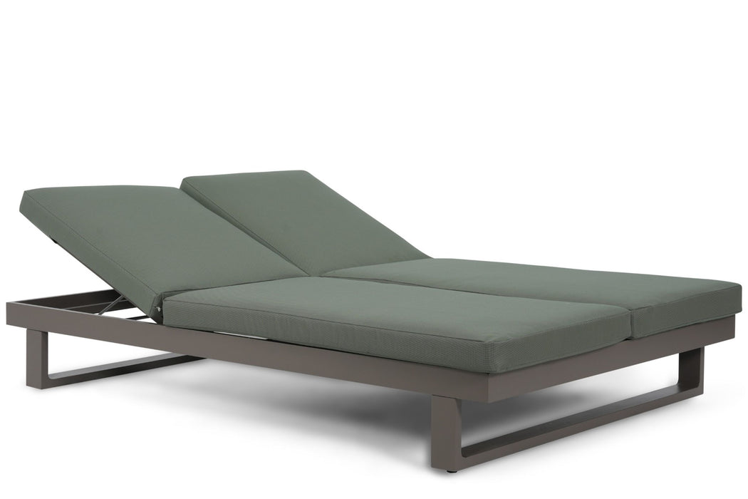 Lifestyle Massimo ligbed met kussen antraciet/moss green
