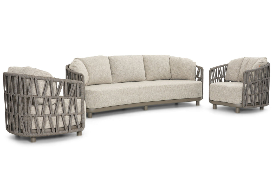 Santika Cayora stoel-bank loungeset 3-delig